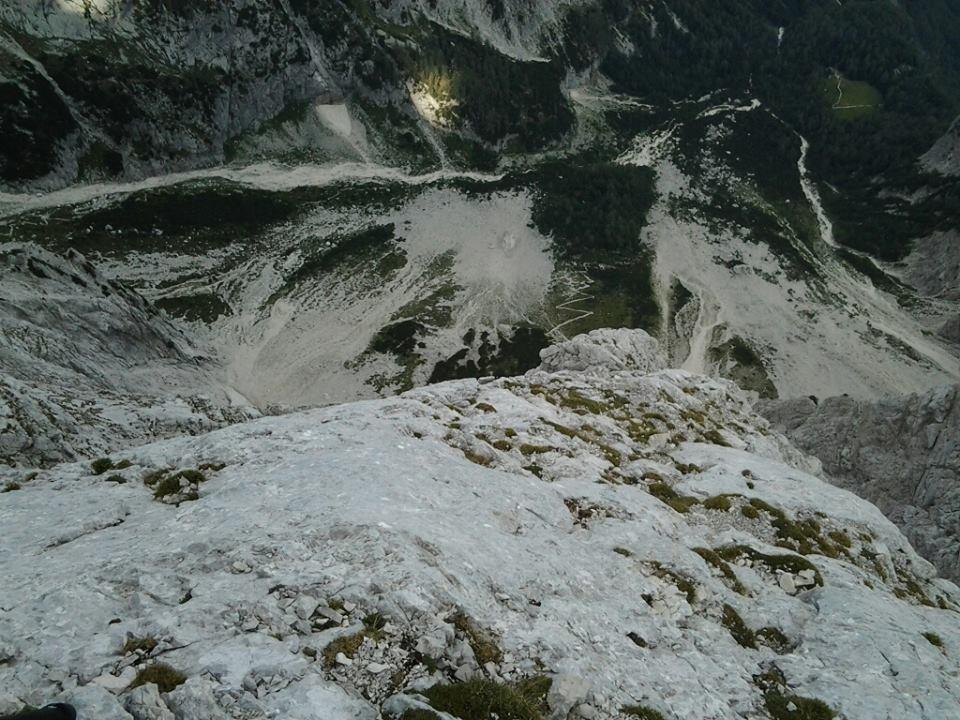 Pogled nazaj daje občutek, da smo preplezali resno steno. pic4