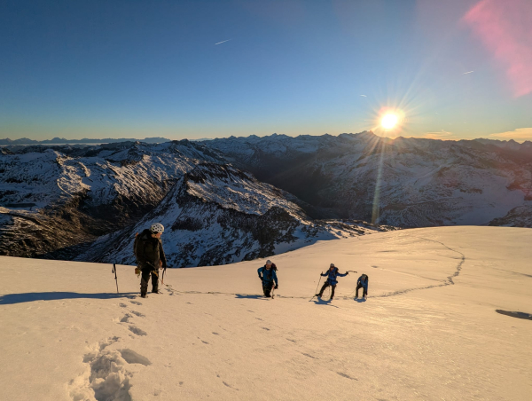 Grossvenediger čez ledenik Schlaten